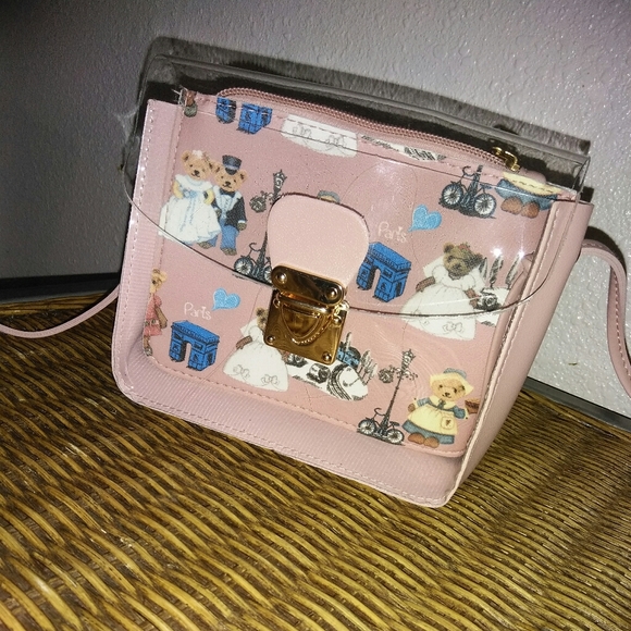 Girls Pink Bear Bag Small KIDS - Picture 2 of 5